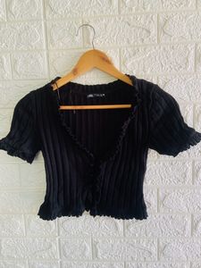Zara Ribbed Top