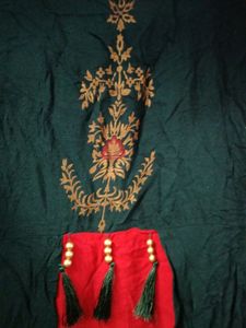 Green And Red Kurti