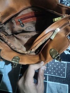 Quilted Brown Crossbody Bag
