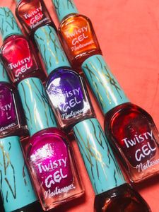 Multicolour Pack Of 12 Glossy Nail Polish