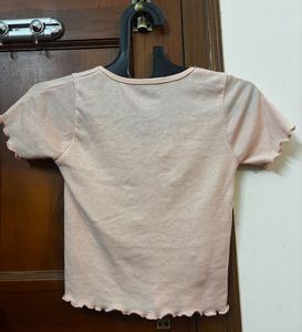 Pink coquette bow top