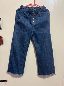 Blue Elastic Jeans