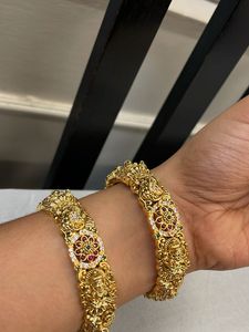 Ornate Gold-Tone Bangle