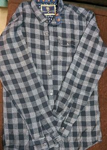 💥 PRICE DROP💥Black Grey Combo Checked Full Sleev