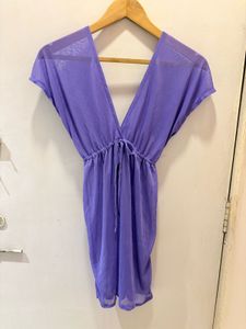 Beautiful Purple Mesh Top/ Dress