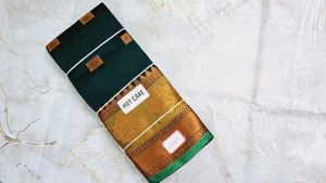 Traditional Green Saree With Designer border