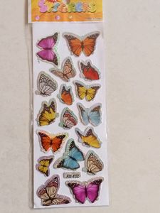 3 StickerSheet(Cute Kawaii , Car🚗, Butterfly 🦋)