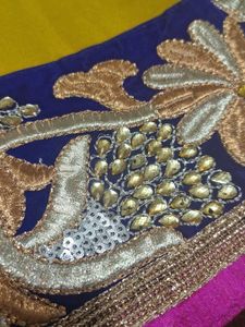 Elegant Embroidered Saree