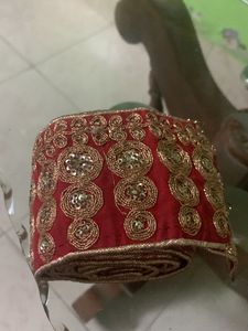 2 Mtr Red Colour Gota Lace