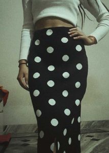 Polka Dot Pencil Skirt