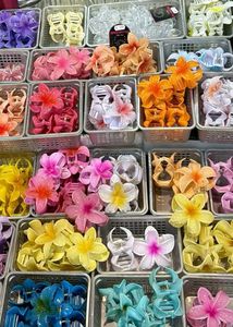 Buy Any 5 Colorful Flower Hair Clature