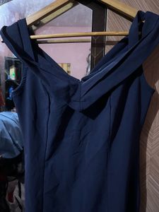 Elegant Navy Blue Gown