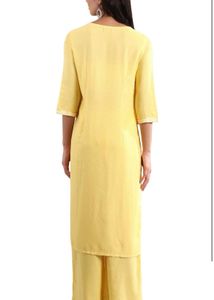 Yellow Embroidered Kurta Set