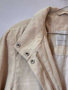 Beige Oversized Trench Coat