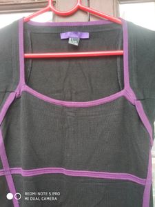 Black &amp; Purple Color Dress