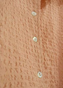 Peach Textured Crop Top