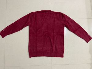 Burgundy Knit Pullover