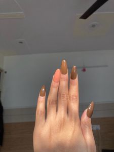 Classy Nail Extensions With Glue