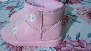 Pink Daisy Boots