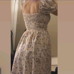 H&amp;M Smocked Floral Dress