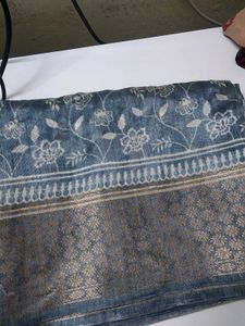 New saree with attached blouse piece 👌