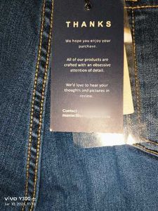 Embroidered Side-Seam Jeans