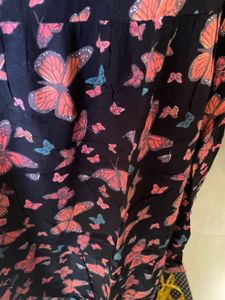 Plus Size butter Fly Dress