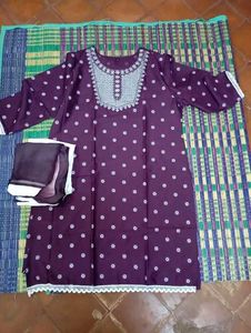 Elegant Purple Kurta Set