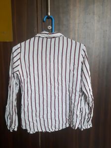 White Striped Formal Shirt