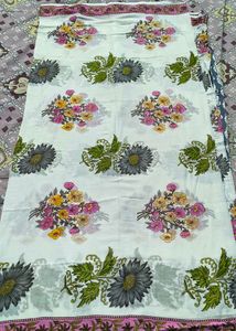 Floral Print Cotton Dupatta
