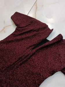 Burgundy Bodycon Dress