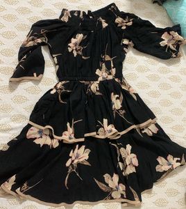 Black Floral Dress For 12-13 Year Old Girls