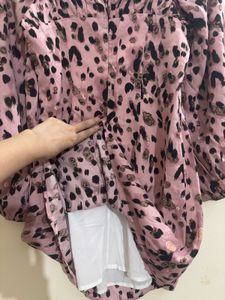 Pink Animal Print Dress