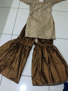 Girl's Ethnic Kurta with Gharara