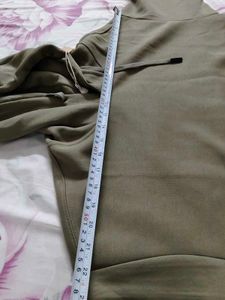 Men Olive Pista Green Hoodie Pullover Extra Large