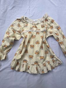 Cute Bear Print Top