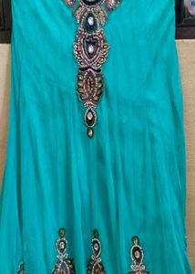 Teal Embellished Dress