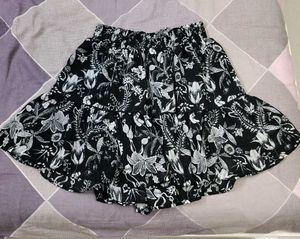 Floral Ruffle Mini Skirt