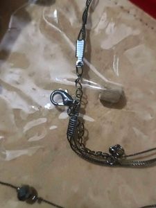 Blue Beaded Layered Necklace