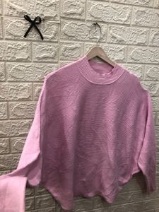 Pink Knit Pullover Sweater🌷🎗️
