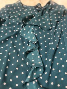 Polka Dot Ruffle Top