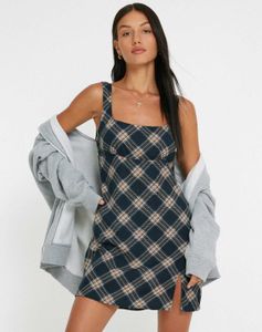 Stylish Plaid Dress