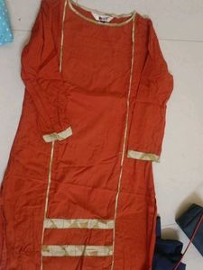 Vintage Orange Kurti