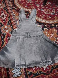 Denim Dungaree Skirt