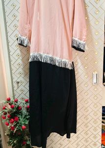 Burkha Pink And Black Clour