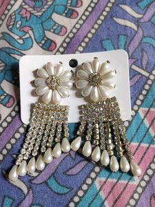 Pearl Flower Earrings