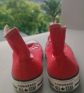 Red Converse High-Tops