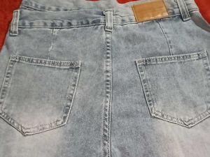 Double Waistband Denim Jeans