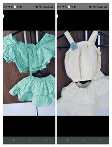 1 To 2 Year Old Kids Skirt Top Set