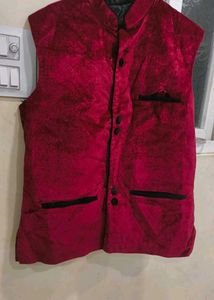 Stylish Maroon Velvet Jacket